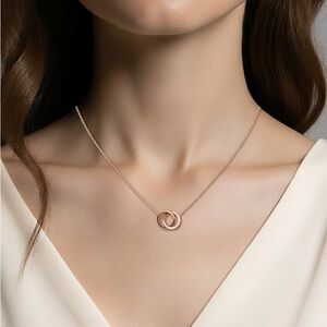 Simplicity Southern Living Gold Ring Pendant Necklace – New